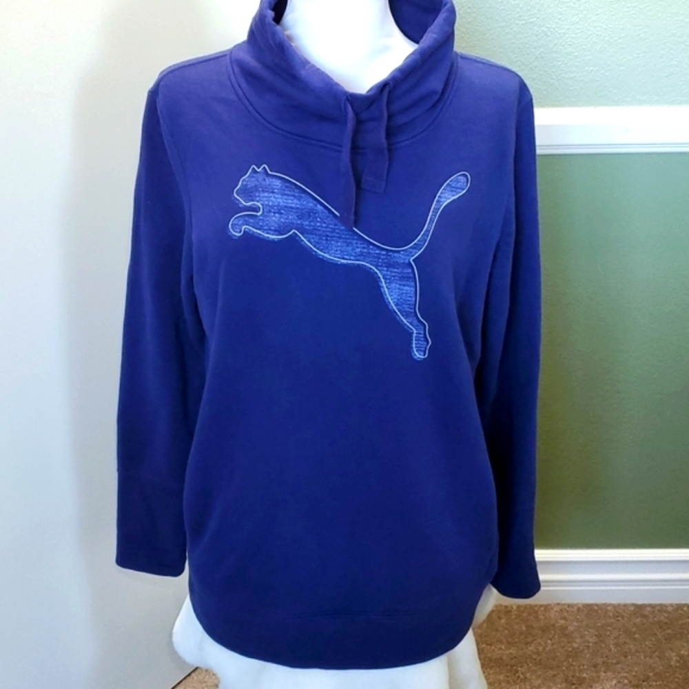 Puma Blue Sweatshirt with Logo
